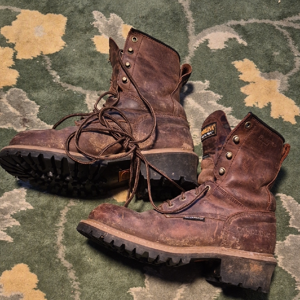 Carolina Brown Leather Work Boots